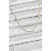 CM 14K Gold Renk Pirinç Lazer Model 60 cm Kadın Kolye