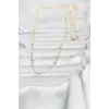 CM 14K Gold Renk Top Zincir 60 cm Kadın Kolye