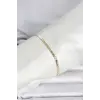 CM 14K Gold Renk Yassı Ezme Zincir Model Kadın Bileklik