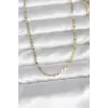 CM 14K Gold Renk Yassı Zincir Model 60 cm Kadın Kolye