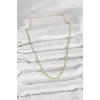 CM Gold Renk Pirinç Halkalı Model Kadın Kolye