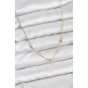 CM Gold Renk Top Zincirli Kadın Kolye