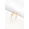 F Harfli Altın Renk Ayarlanabilir Yüzük