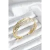 Gold Renk Pirinç Vintage Kadın Bileklik