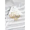 Gold Renk Yıldızlı Set 6 Çift Kadın Küpe Seti