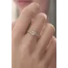 Gümüş Renk Halat Düğüm Model Kadın Yüzük
