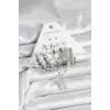 Gümüş Renk Pirinç 6lı Kadın Küpe Seti