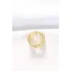 Kalın Gold Renk Ayarlanabilir Yüzük