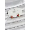Kiraz Model Gold Renk Pirinç Çocuk Küpe