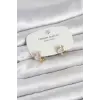 Kitty Model Gold Renk Pirinç Çocuk Küpe