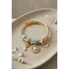 Mavi Charmlı Model Kadın Bileklik