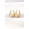 Pirinç Gold Renk Bombeli Küpe