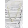 Pirinç Gold Renk Güneş Model Kadın Kolye