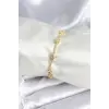 Pirinç Gold Renk Halley Yıldız Model Kadın Bileklik