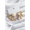 Pirinç Gold Renk Kadın Küpe