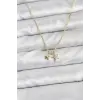 Pirinç Gold Renk Yıldız Minimal Kadın Kolye