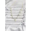 Pirinç Gold Renk Yıldız Model Kadın Kolye