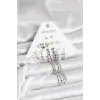 Pirinç Gümüş Renk 6 Çift Kadın Küpe