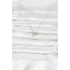 Pirinç Gümüş Renk Minimal Kutup Yıldızı Model Kadın Kolye