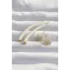 Pirinç Krem Renk Botega Küpe