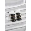 Siyah Vintage Model Gold Renk Kadın Küpe
