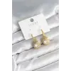 Top Yıldız Model Zirkon Taşlı Kadın Küpe