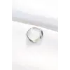 Yassı Silver Renk Ayarlanabilir Yüzük