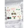 Yılbaşı Temalı 8 Çift Küpe Seti