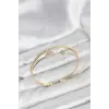 Yonca Model Pirinç Gold Renk Kadın Bileklik