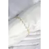 Zirkon Taşlı Pirinç Yonca Model Bileklik