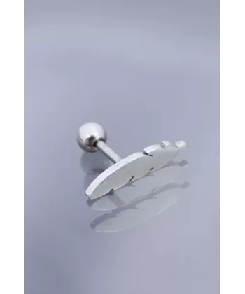 Yaprak Model 316L Cerrahi Çelik Piercing