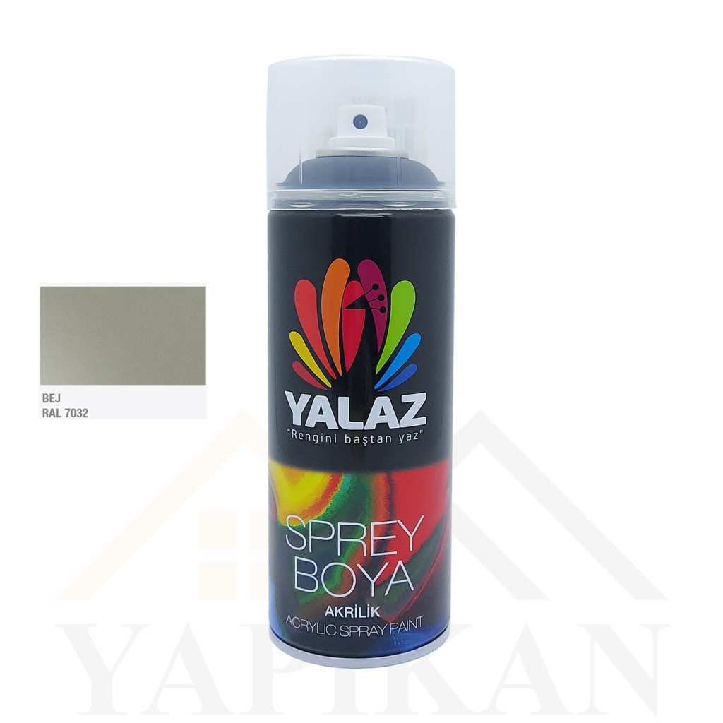 Bej RAL 7032 Yalaz Akrilik Sprey Boya 400 Ml