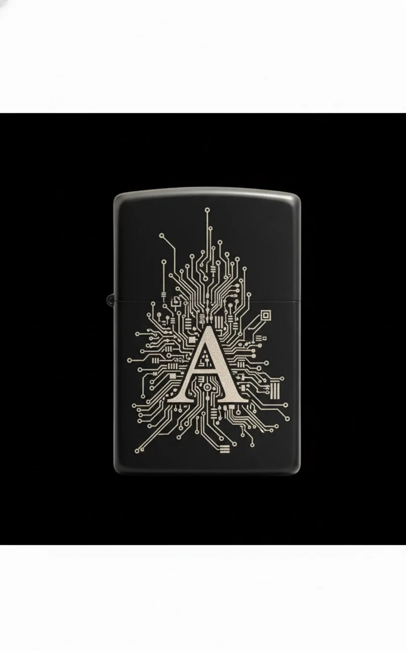 Zippo Ejderha Figürlü A Harfli Tasarım - V71