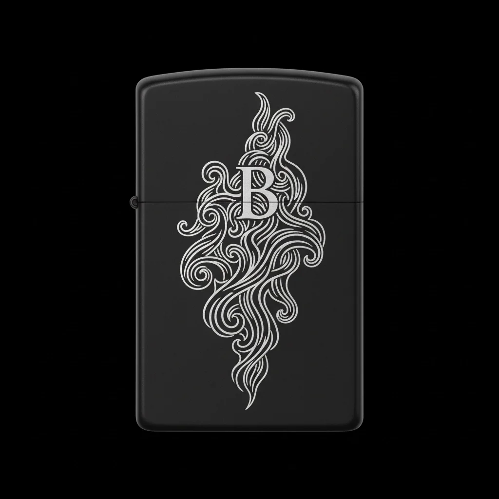 Zippo Ejderha Figürlü B Harfli Tasarım - V59