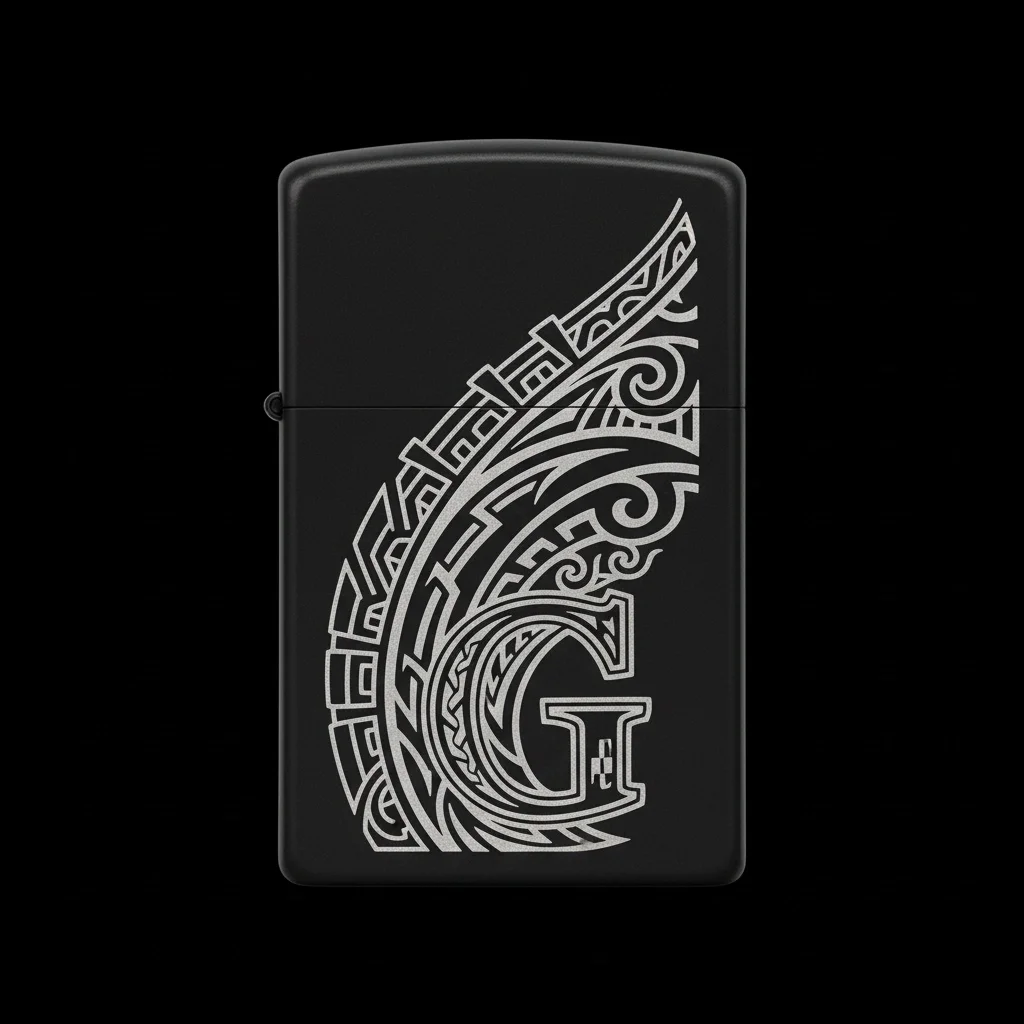 Zippo Ejderha Figürlü G Harfli Tasarım - V2