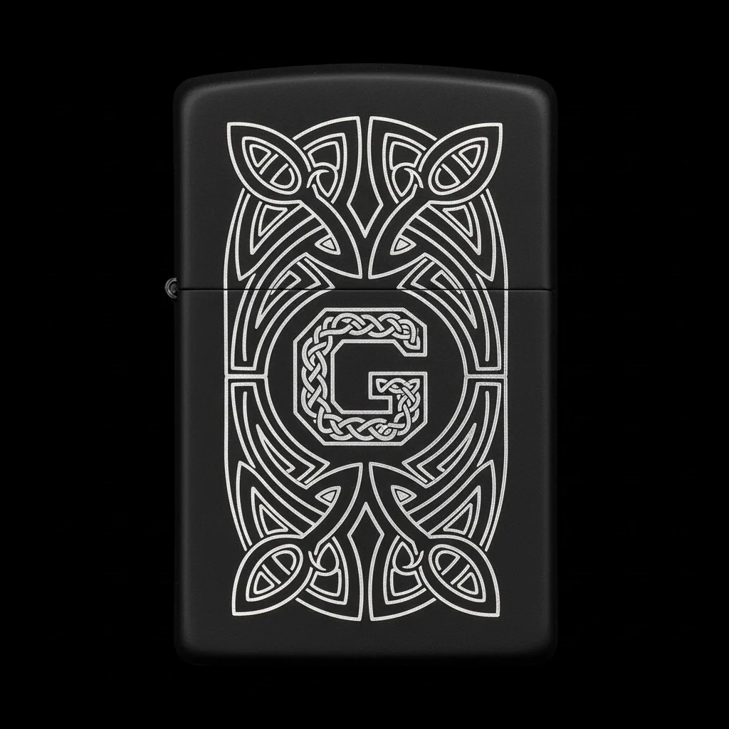 Zippo Ejderha Figürlü G Harfli Tasarım - V59