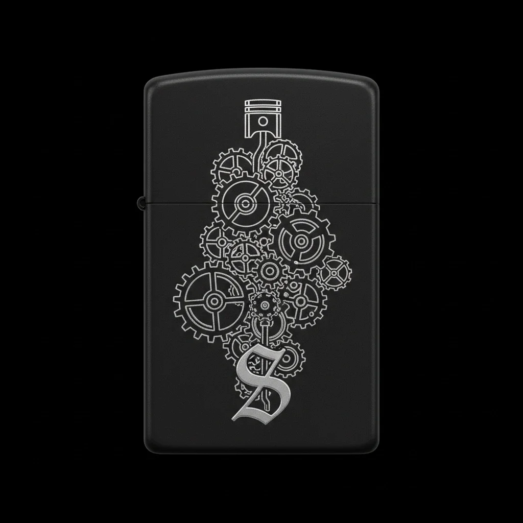 Zippo Ejderha Figürlü S Harfli Tasarım - V35