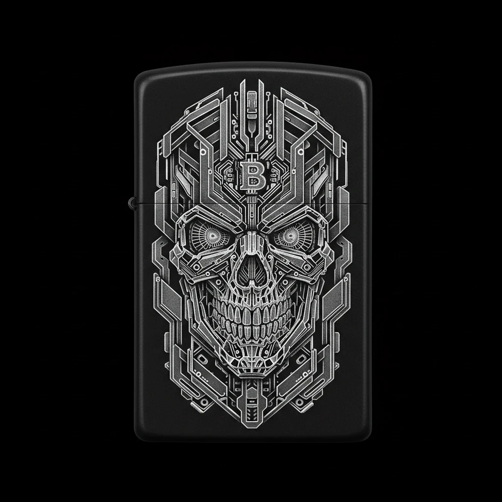 Zippo Kuru Kafa Figürlü B Harfli Tasarım - V14