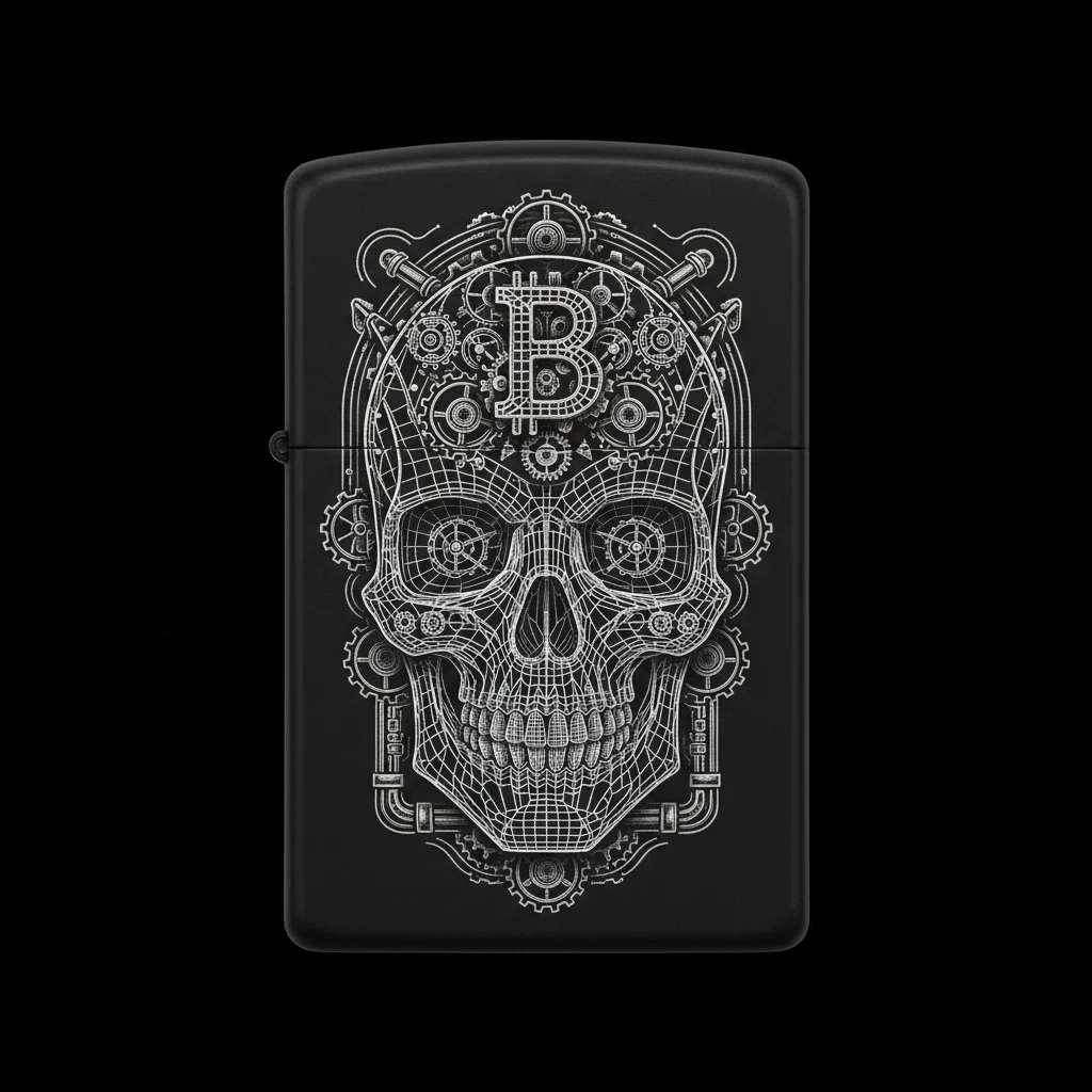 Zippo Kuru Kafa Figürlü B Harfli Tasarım - V25