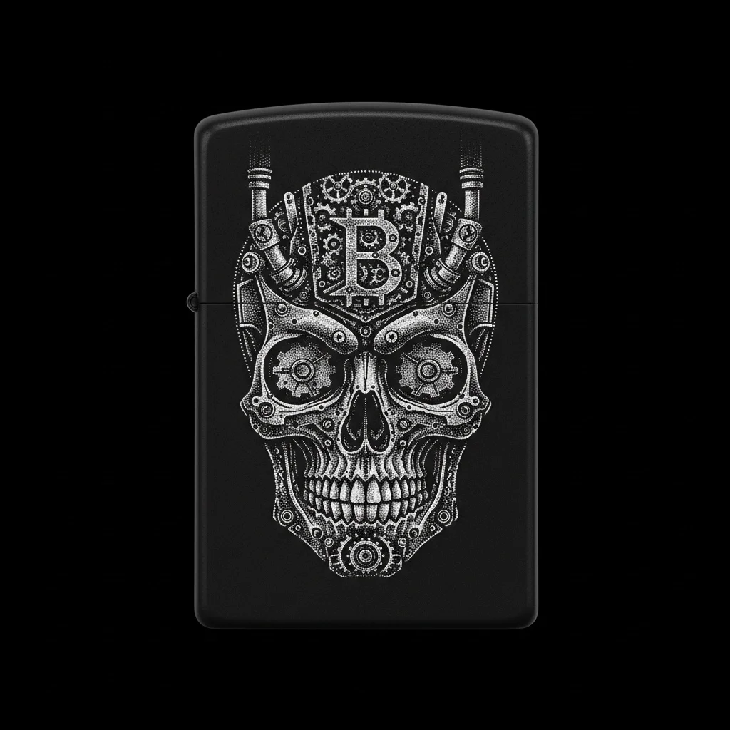 Zippo Kuru Kafa Figürlü B Harfli Tasarım - V35