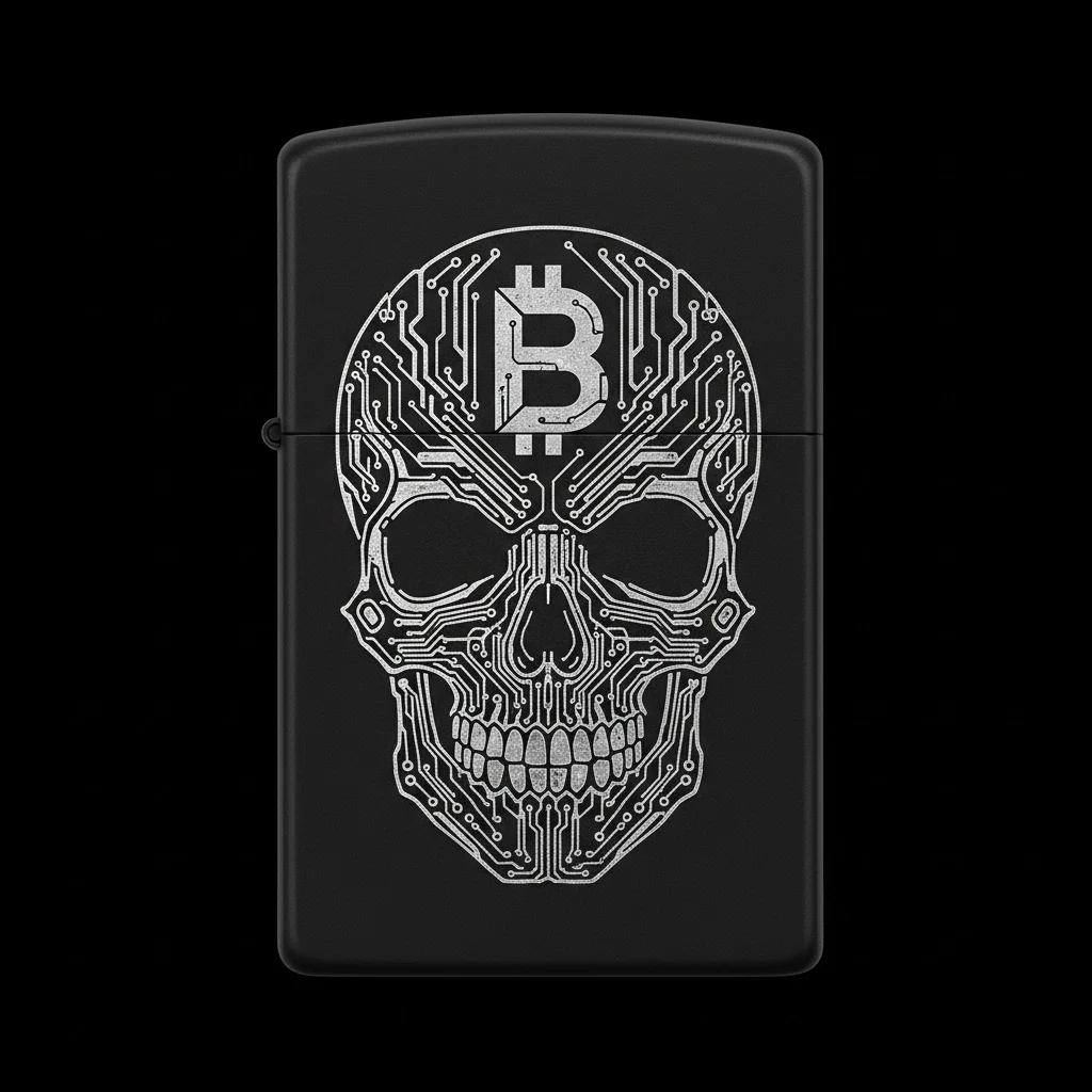 Zippo Kuru Kafa Figürlü B Harfli Tasarım - V37