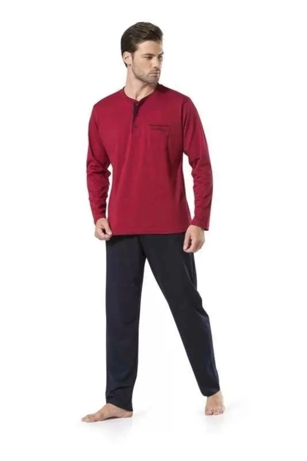 Pierre Cardin Penye Pijama ve Robdöşambr 5li Çeyiz Seti 5560 - Bordo