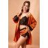 Nurteks Bralet Şortlu Amber Kimono Takım 3509