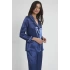 Pierre Cardin Saten Biyeli Pijama Takımı 1200 - Lacivert