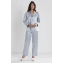 Pierre Cardin Saten Dantelli Pijama Takımı 1438 - Mist