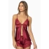 Pierre Cardin Saten Dantelli Şort Babydoll Takım 405 - Bordo