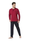 Pierre Cardin Penye Pijama ve Robdöşambr 5li Çeyiz Seti 5560 - Bordo