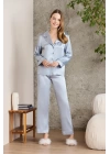 Pierre Cardin Saten Biyeli Pijama Takımı 1200 - Mist