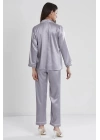 Pierre Cardin Saten Biyeli Pijama Takımı 1200 - Royal