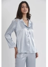 Pierre Cardin Saten Dantelli Pijama Takımı 1438 - Mist